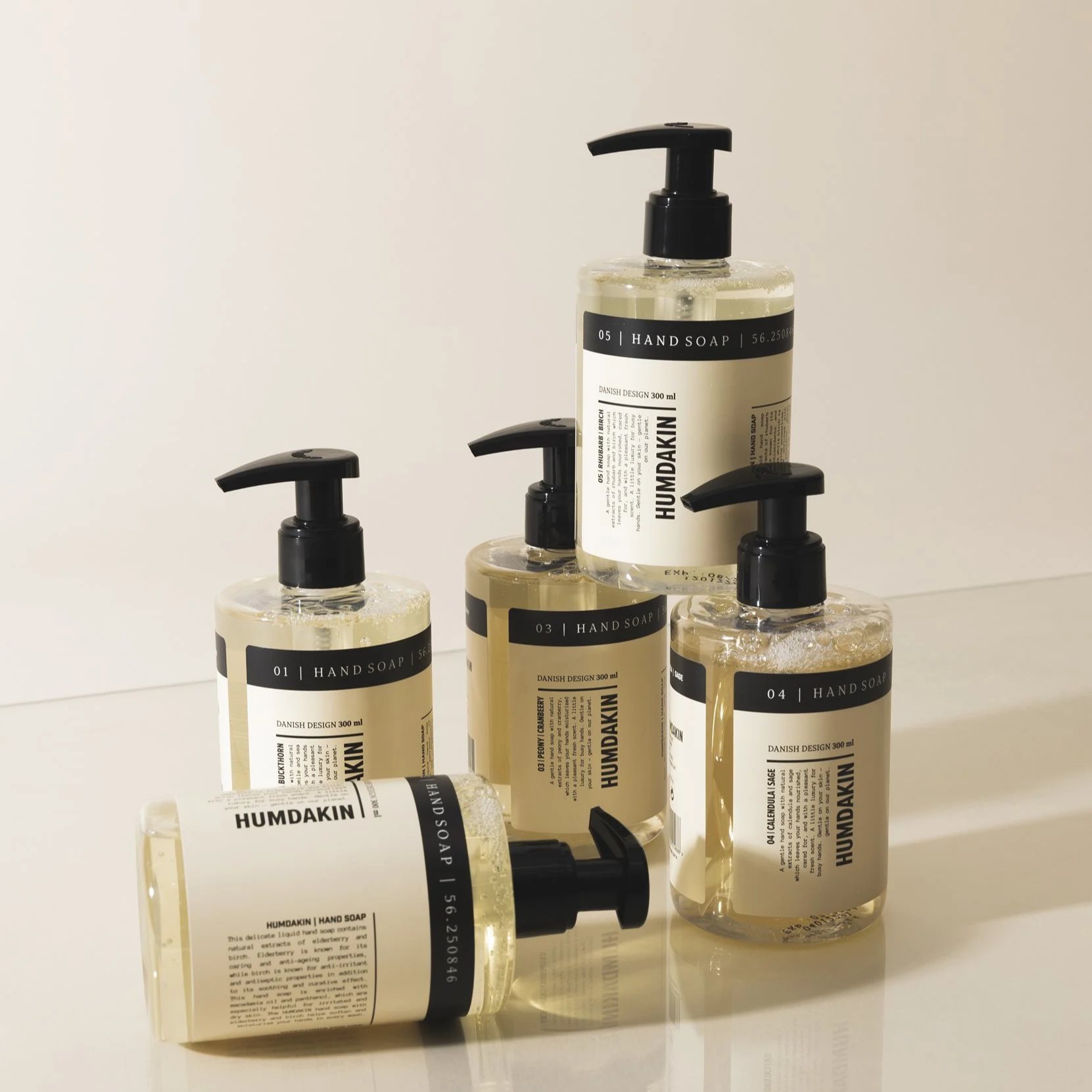Handzeep PEONY & CRANBERRY 300 ml, met handlotion, Humdakin