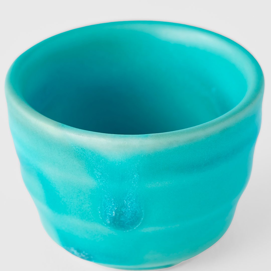 Sake-kopje AQUA 35 ml, blauw, keramiek, MIJ