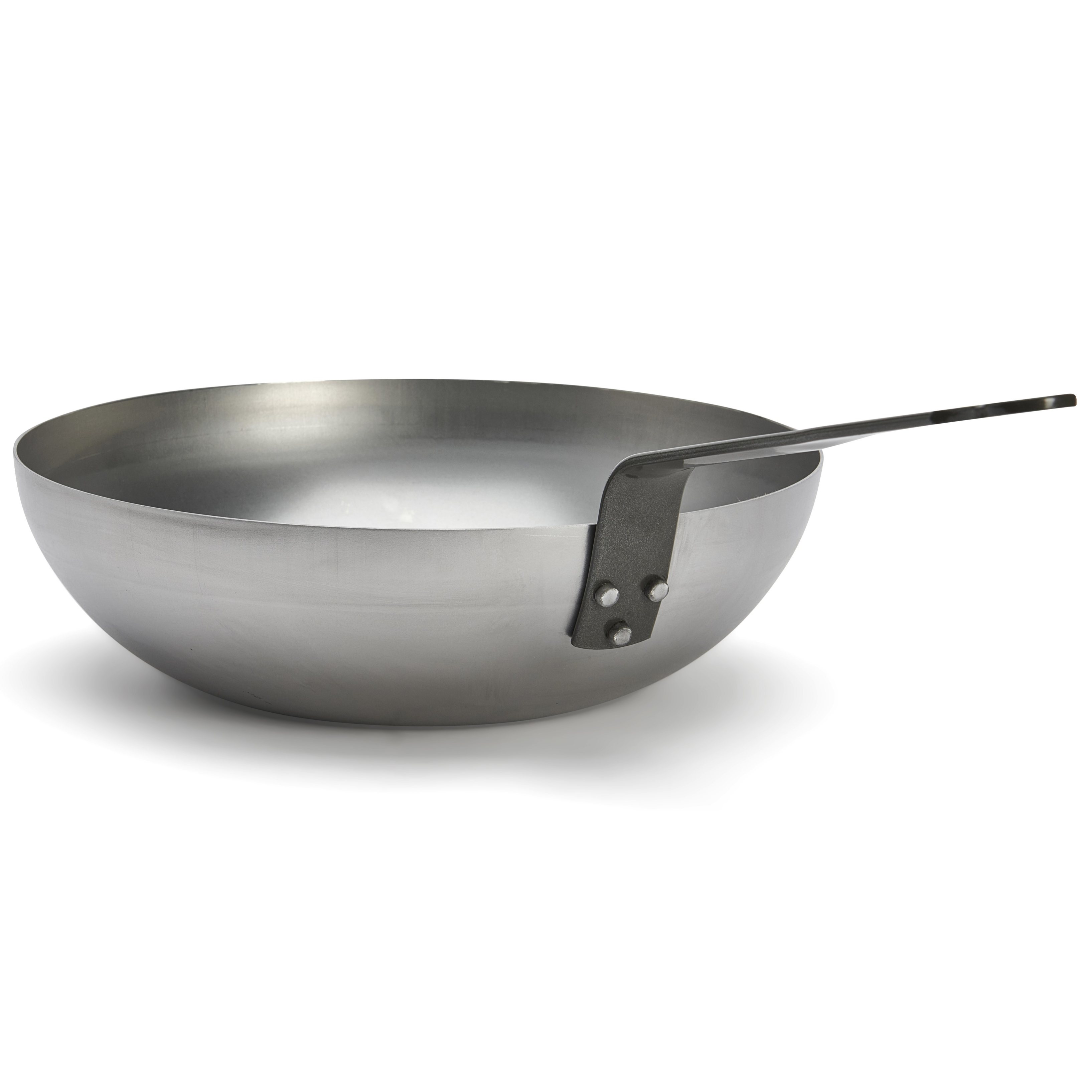 Wok MINERAL B 28 cm, zilver, staal, de Buyer