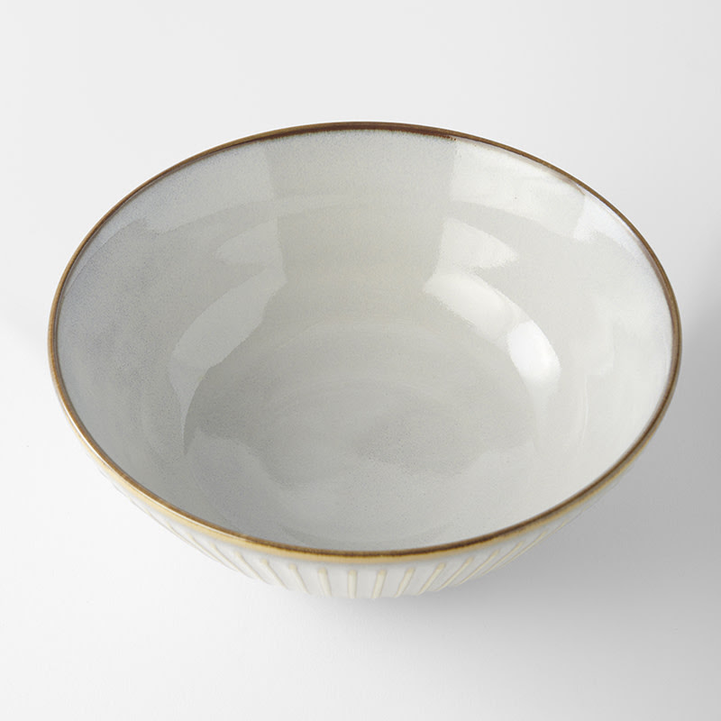 Opdienchaal WHITE SENDAN 21,5 cm, wit, keramiek, MIJ