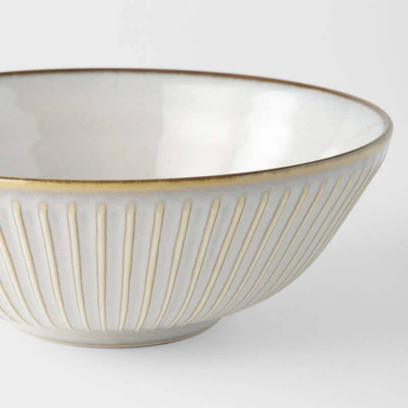 Opdienchaal WHITE SENDAN 21,5 cm, wit, keramiek, MIJ
