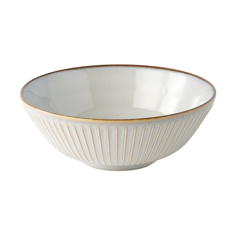 Opdienchaal WHITE SENDAN 21,5 cm, wit, keramiek, MIJ