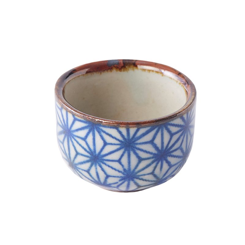Sake-kopje STARBURST 30 ml, blauw, keramiek, MIJ