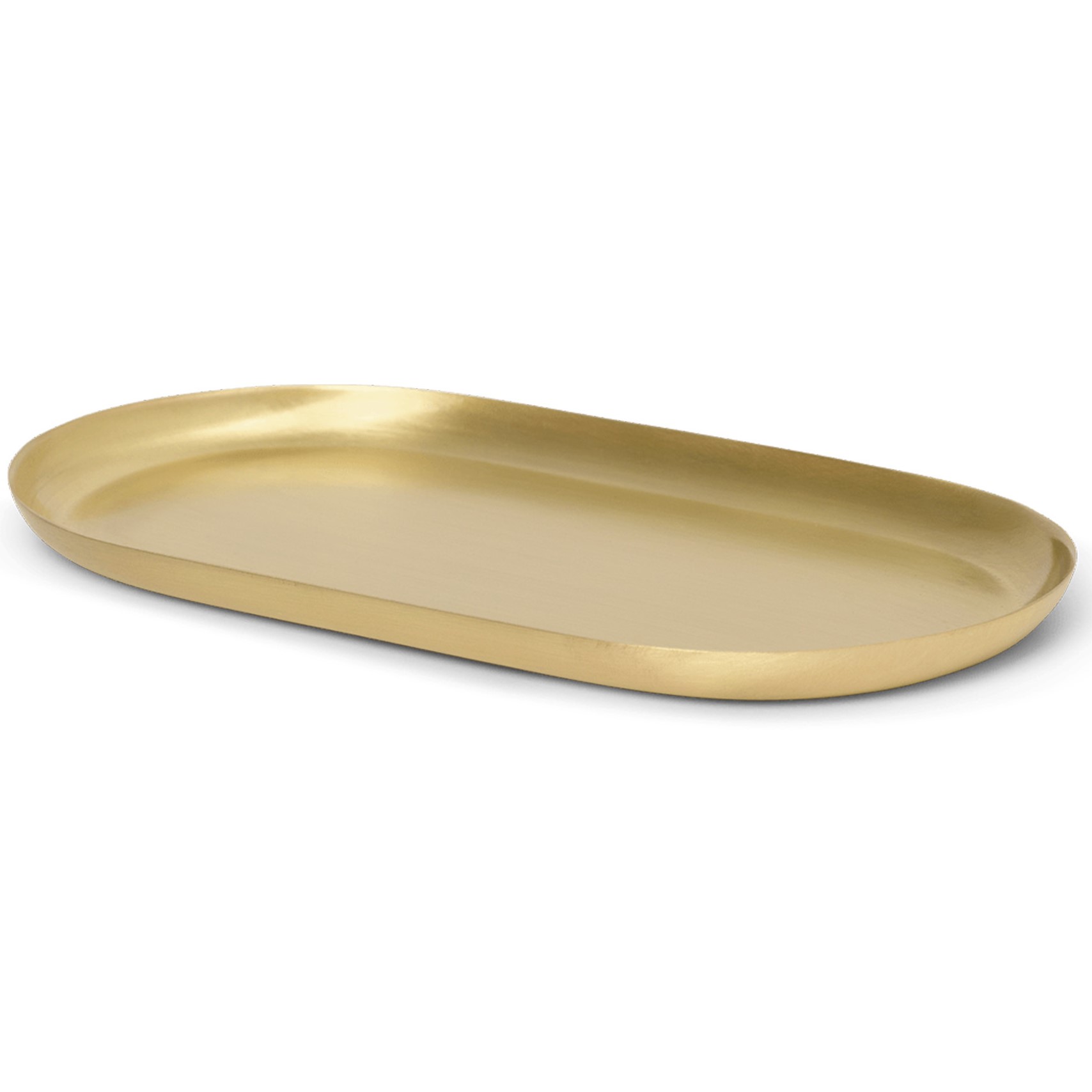 Decoratief dienblad BASHO 18,5 cm, messing, stevig LIVING