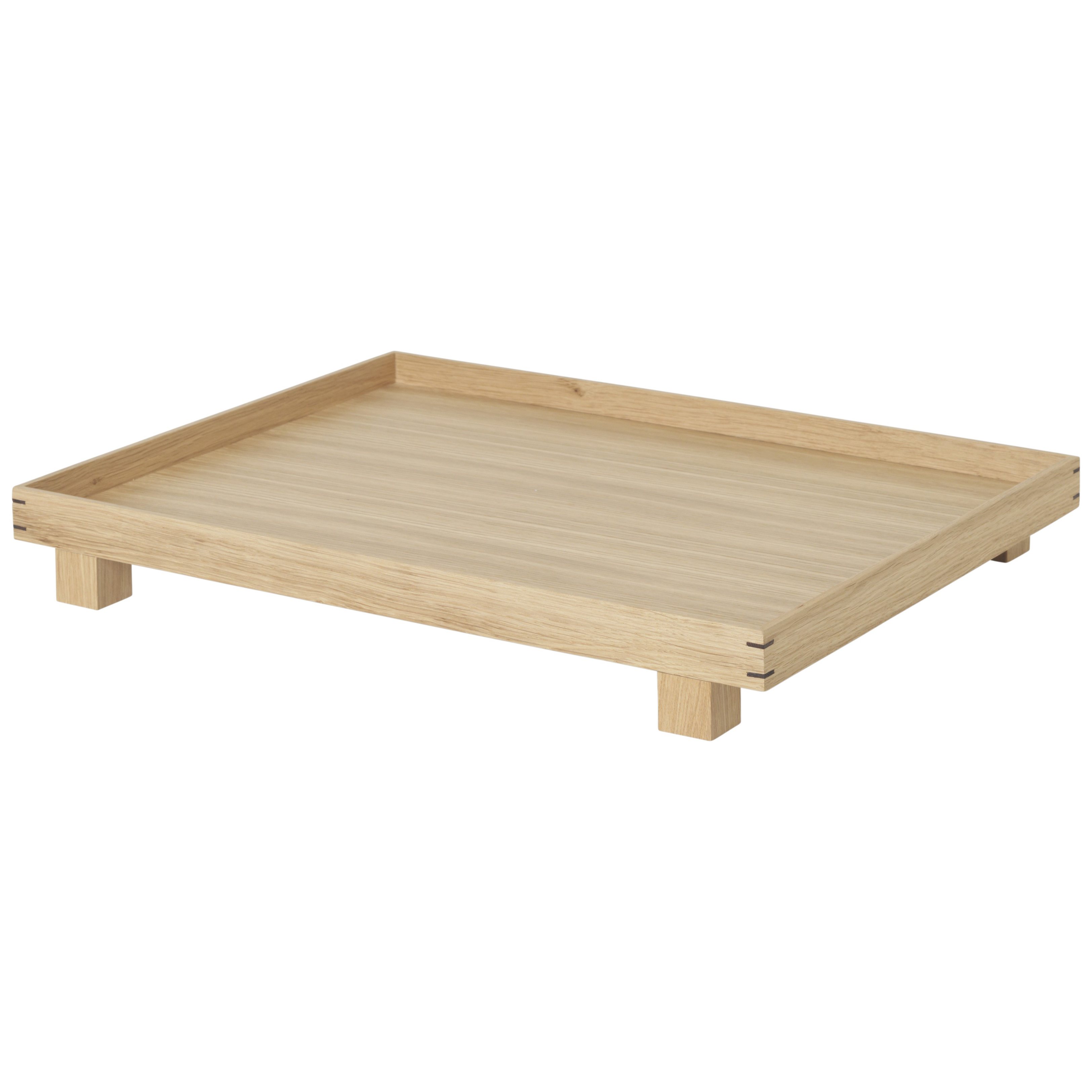 Dienblad BON 47 x 36 cm, naturel, hout, stevig LIVING