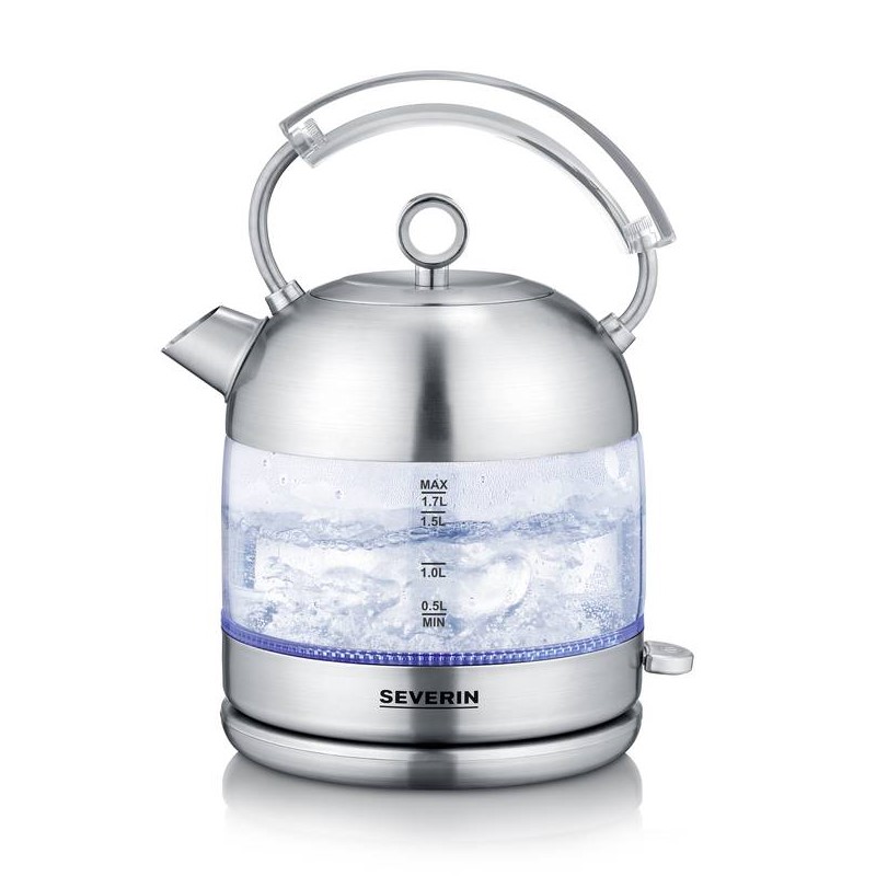 Retro waterkoker WK 3459 Severin 1,7 l zilver