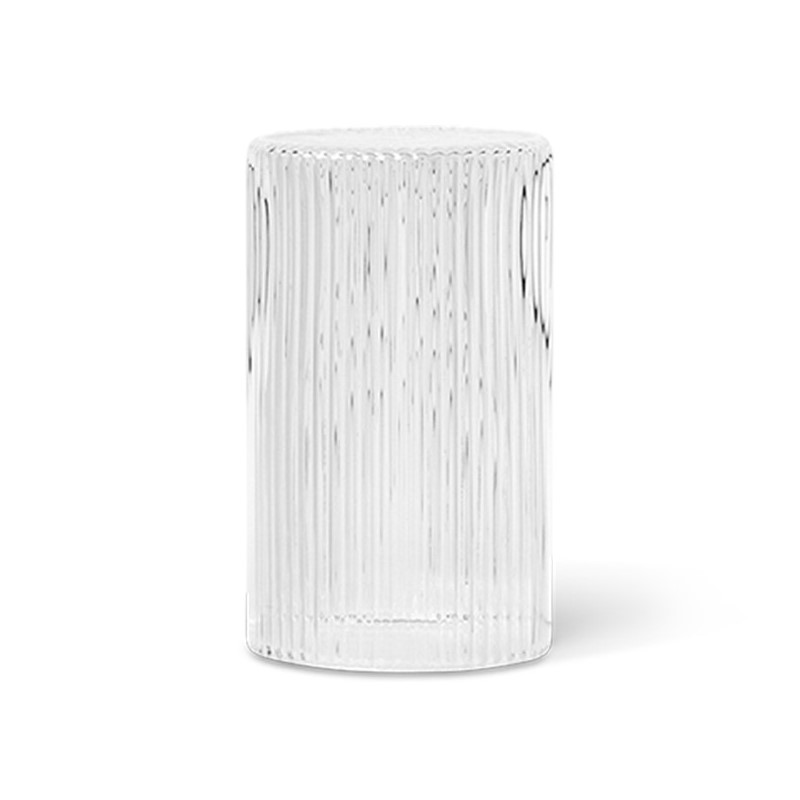 Karaf deksel RIPPLE 9 cm, licht, glas, ferm LIVING