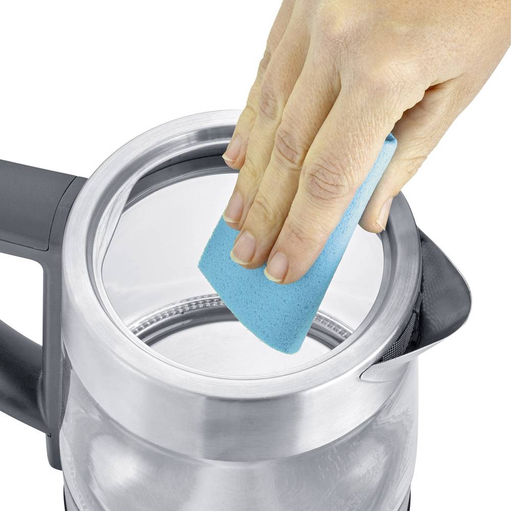 Waterkoker met theemaker WK 3473 Severin 1,0 l zilver