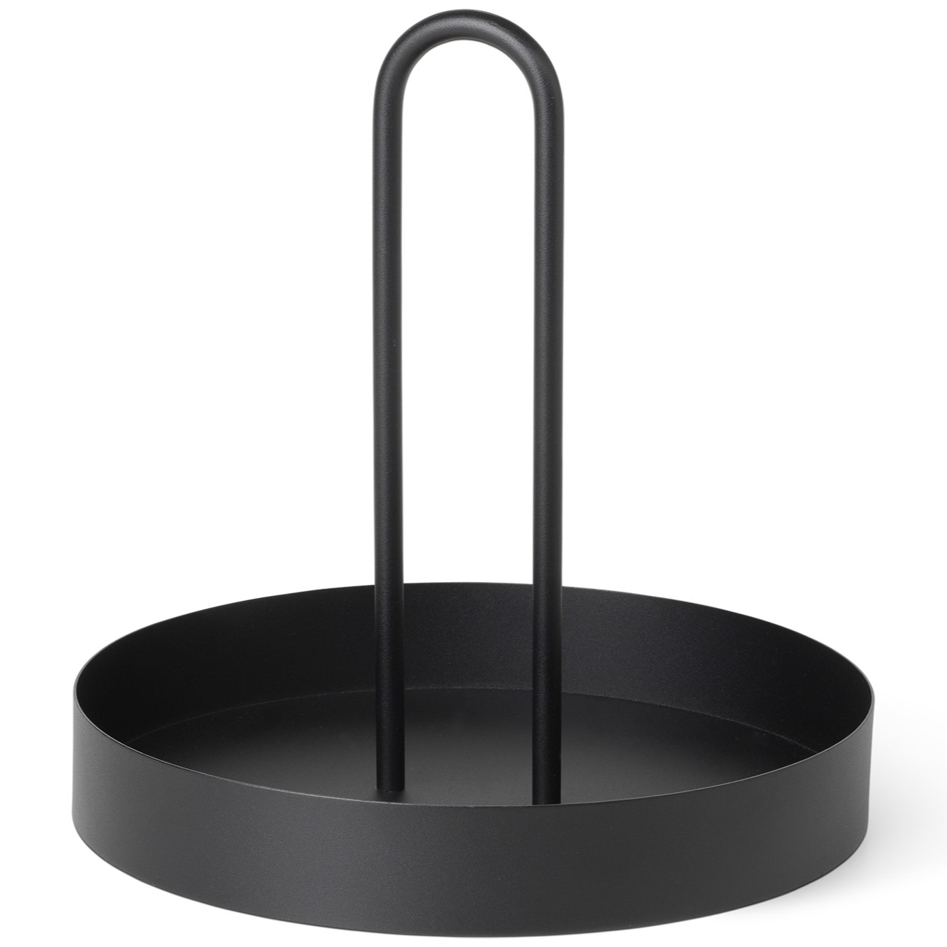 Dienblad GRIB 28 cm, zwart, ijzer, stevig LIVING