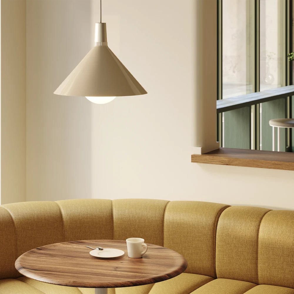 Hanglamp BOWER 35 cm, wit, aluminum, Tala