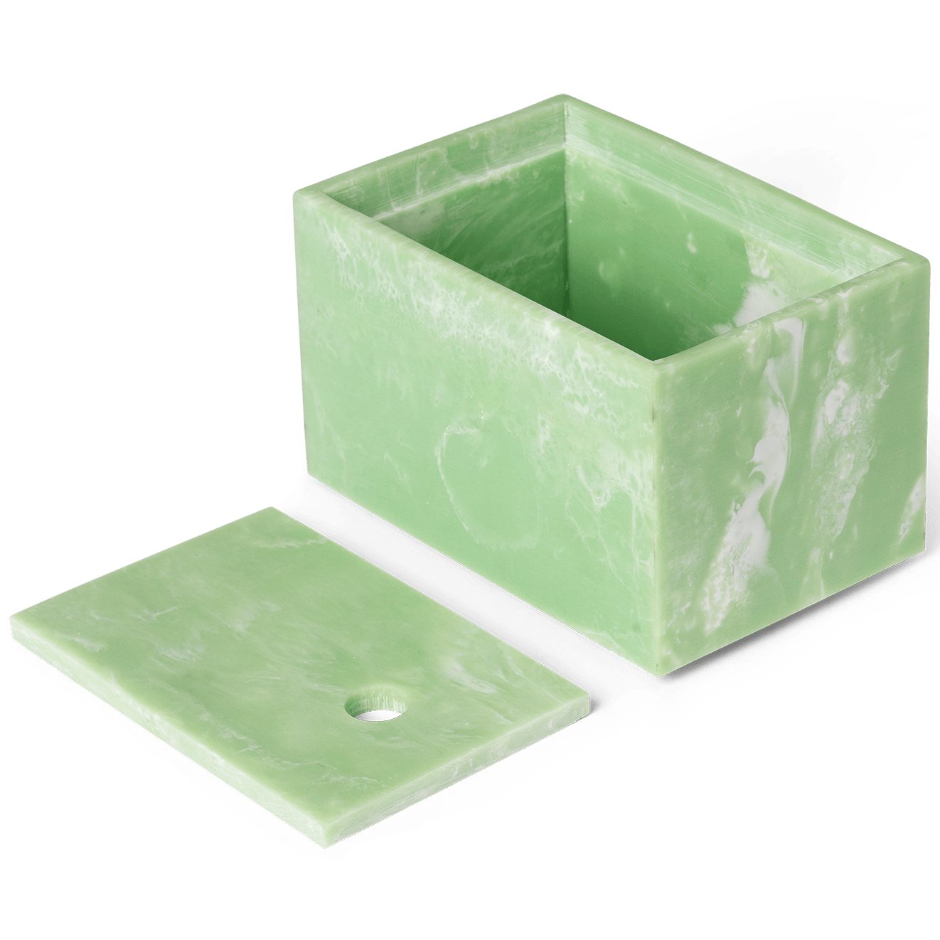 Opbergbak MIST 15 x 10 cm, menthol, hars, stevig LIVING