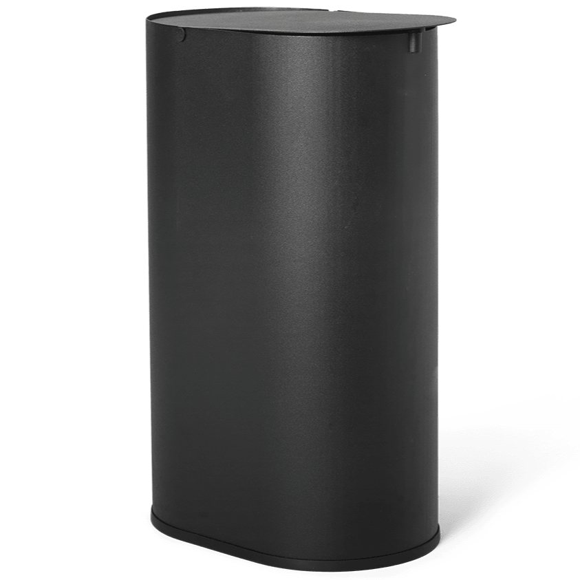 Afvalbakken ENKEL 6,6 l, zwart, koolstof staal, ferm LIVING