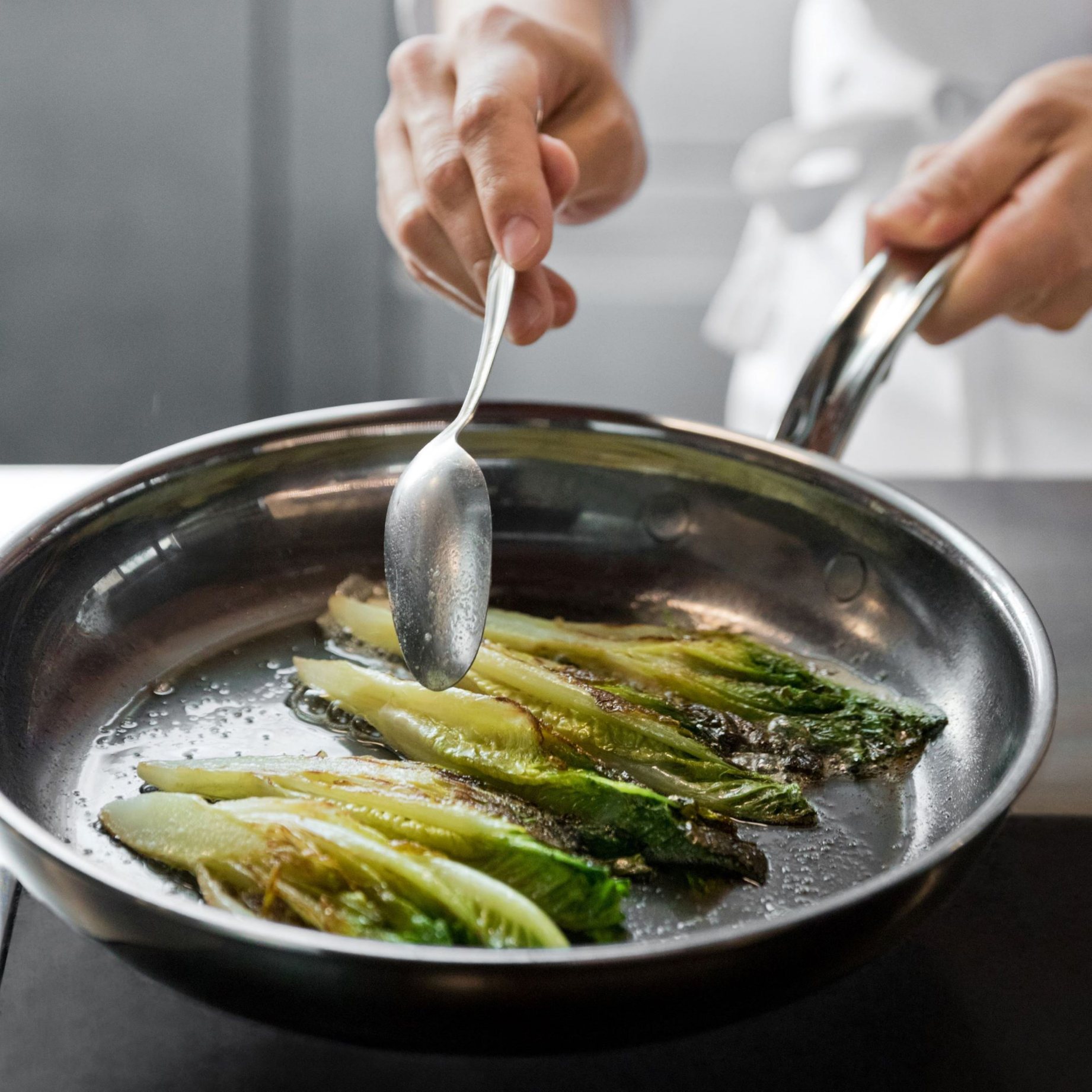 Universele koekenpan NANOBOND TITANIUM 32 cm, roestvrij staal, Hestan
