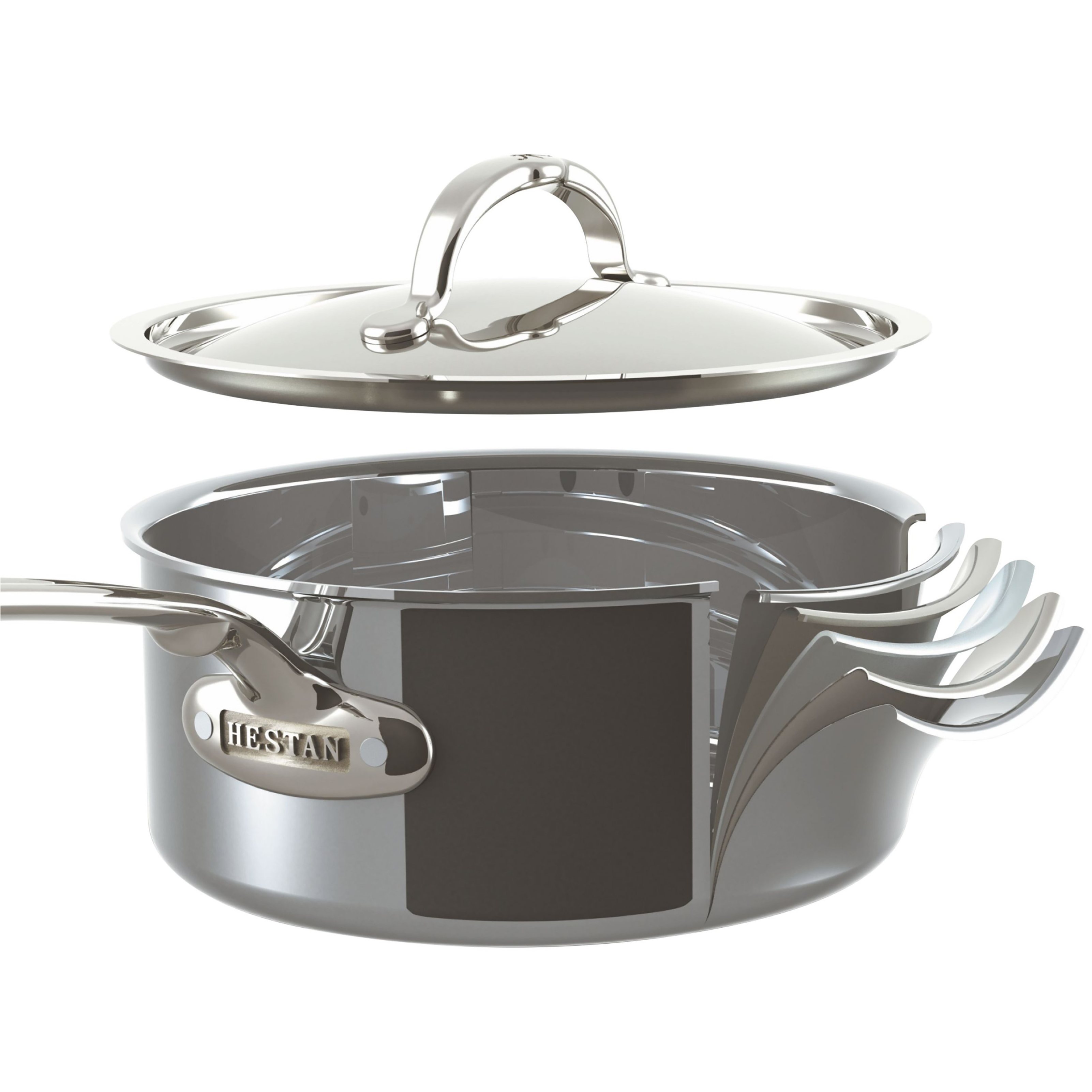 Steelpan NANOBOND TITANIUM 18 cm, 1,9 l, roestvrij staal, Hestan