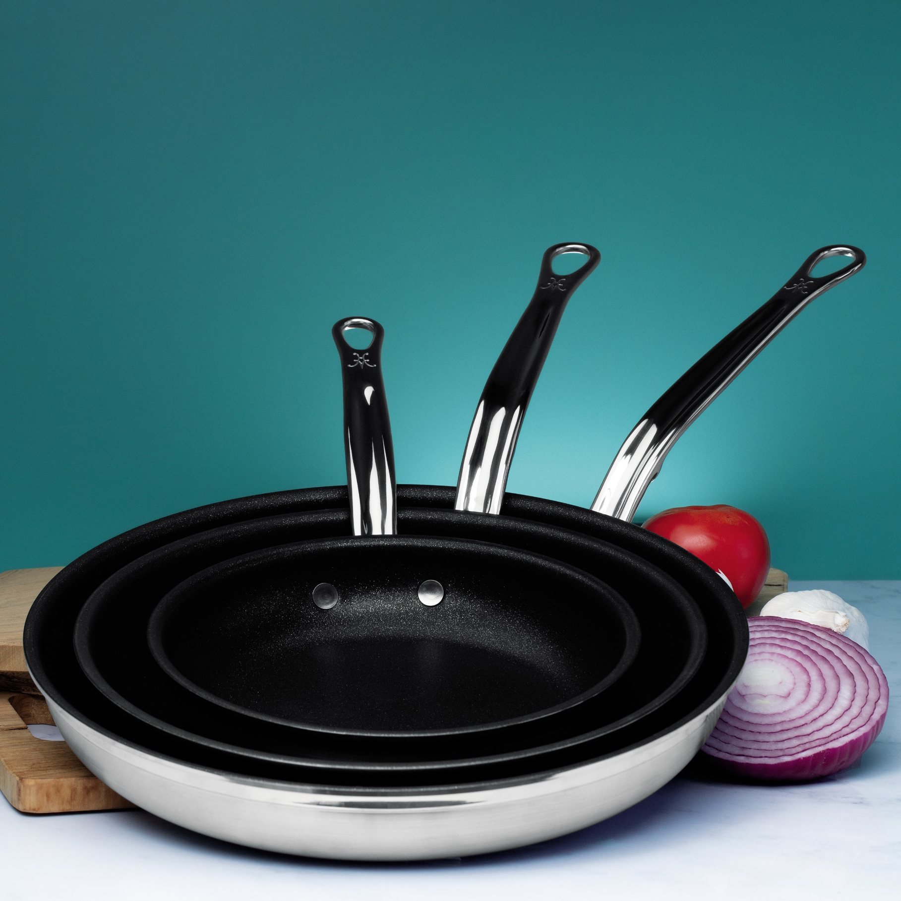 Koekenpan met anti-aanbaklaag PROBOND 28 cm, roestvrij staal, Hestan