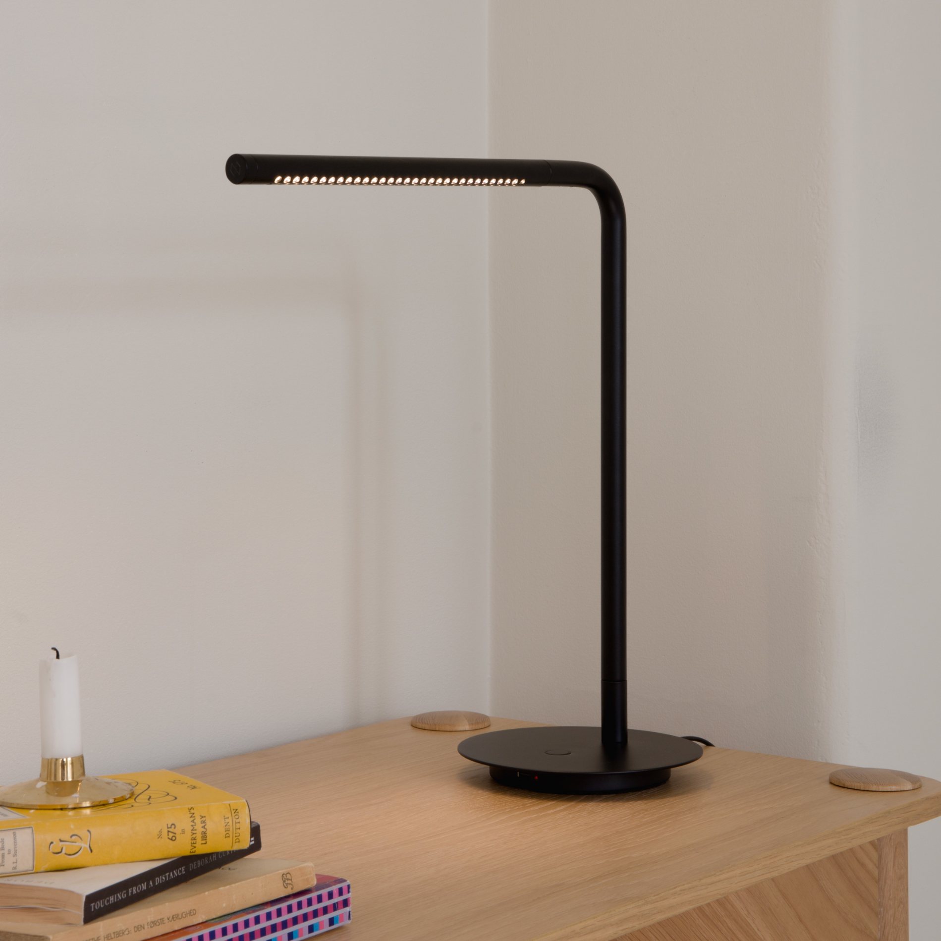 Bureaulamp OMNI 46 cm, zwart, aluminum, Omvang