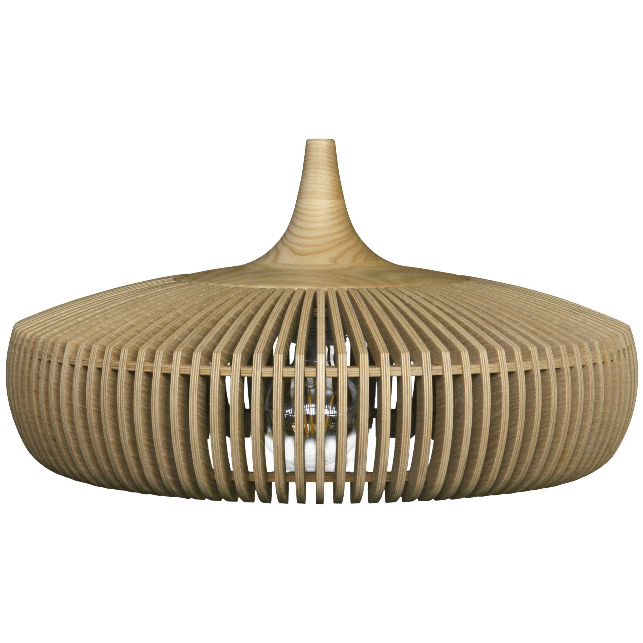 Lampenkap CLAVA DINE 43 cm, naturel, hout, Umage