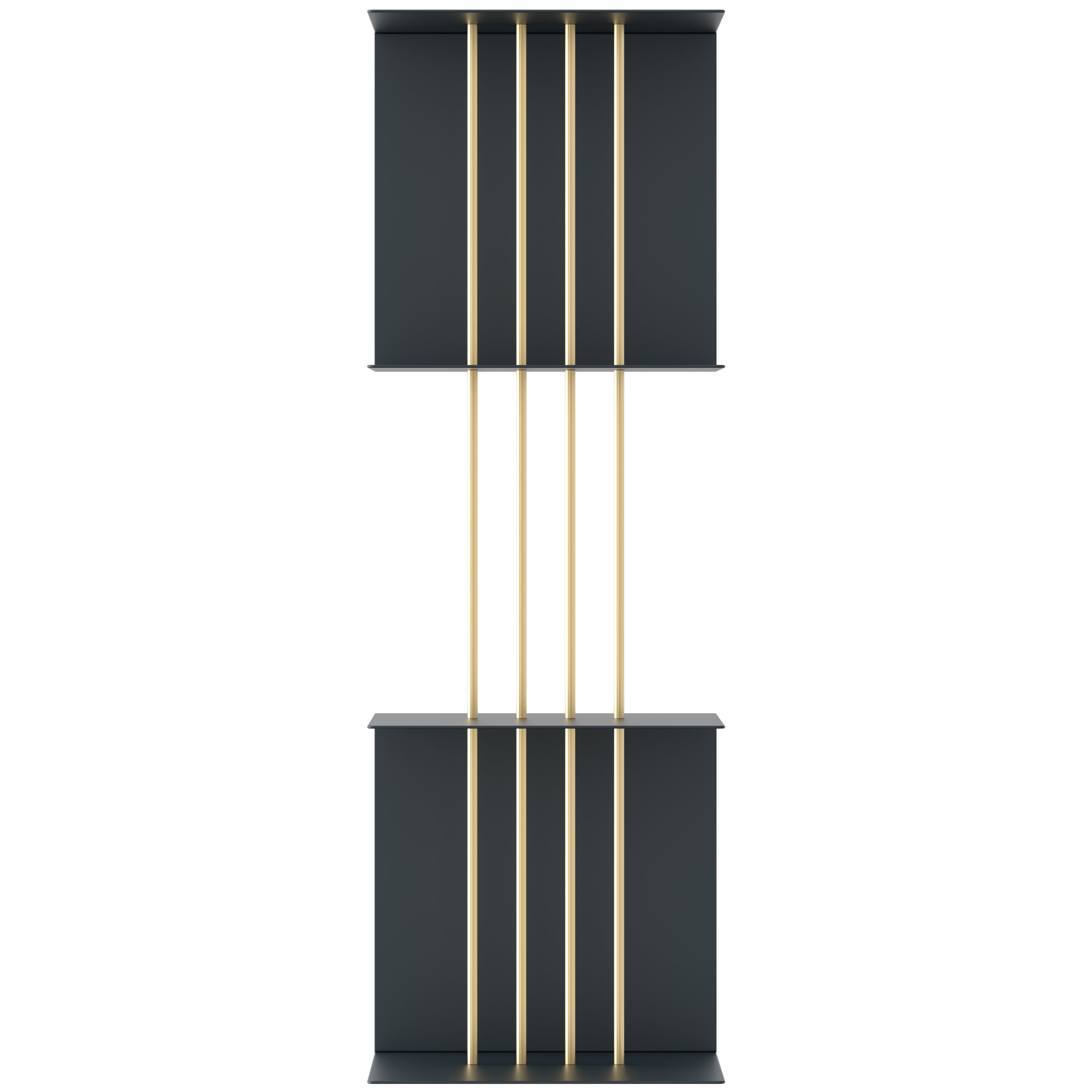 Plank TEASER 30 x 30 cm, grijs, aluminum, Omvang