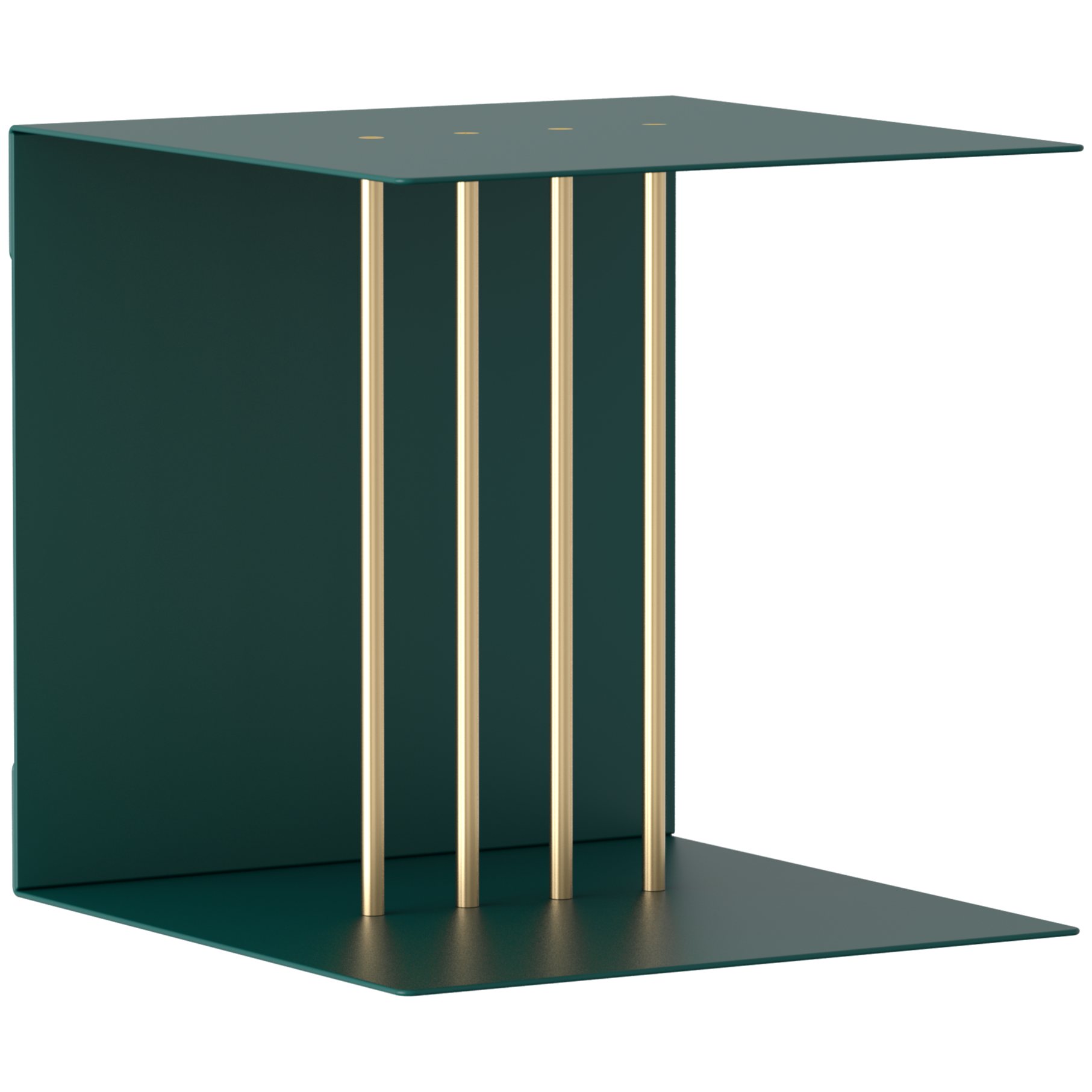 Plank TEASER 30 x 30 cm, groen, aluminum, Omvang