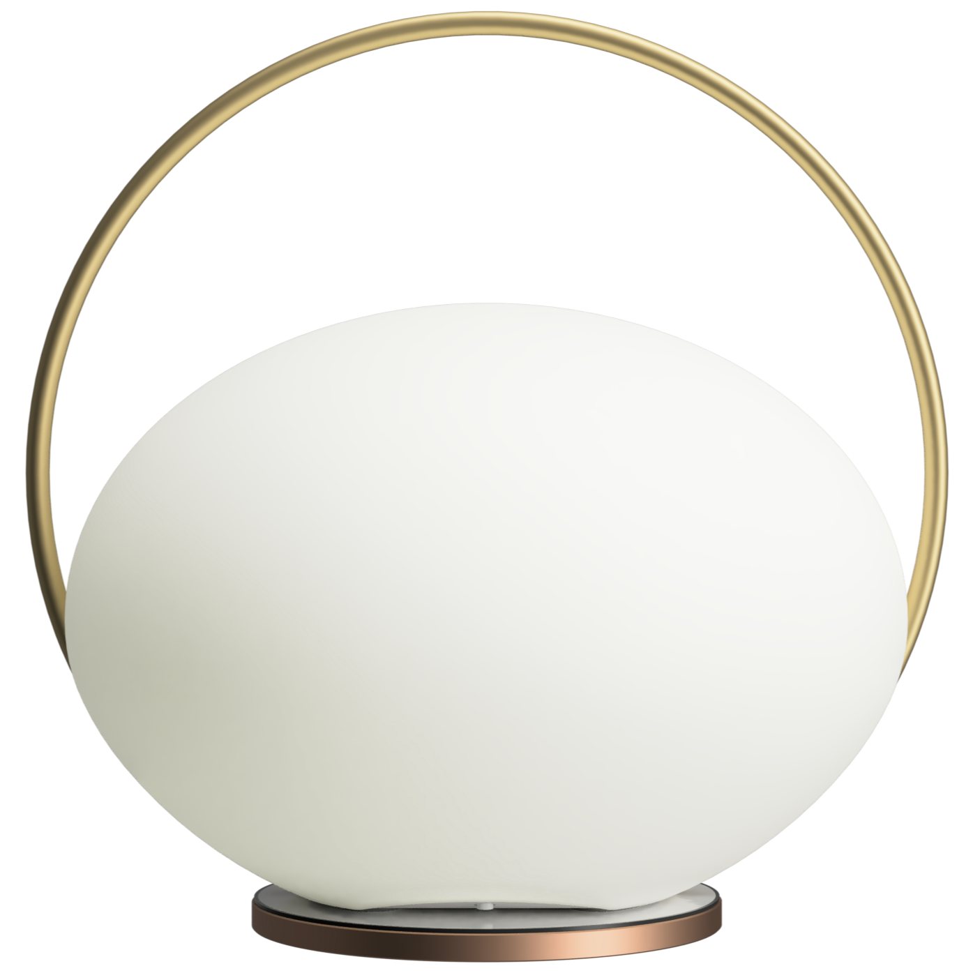 Draagbare tafellamp ORBIT 19 cm, goud, aluminum, Omvang