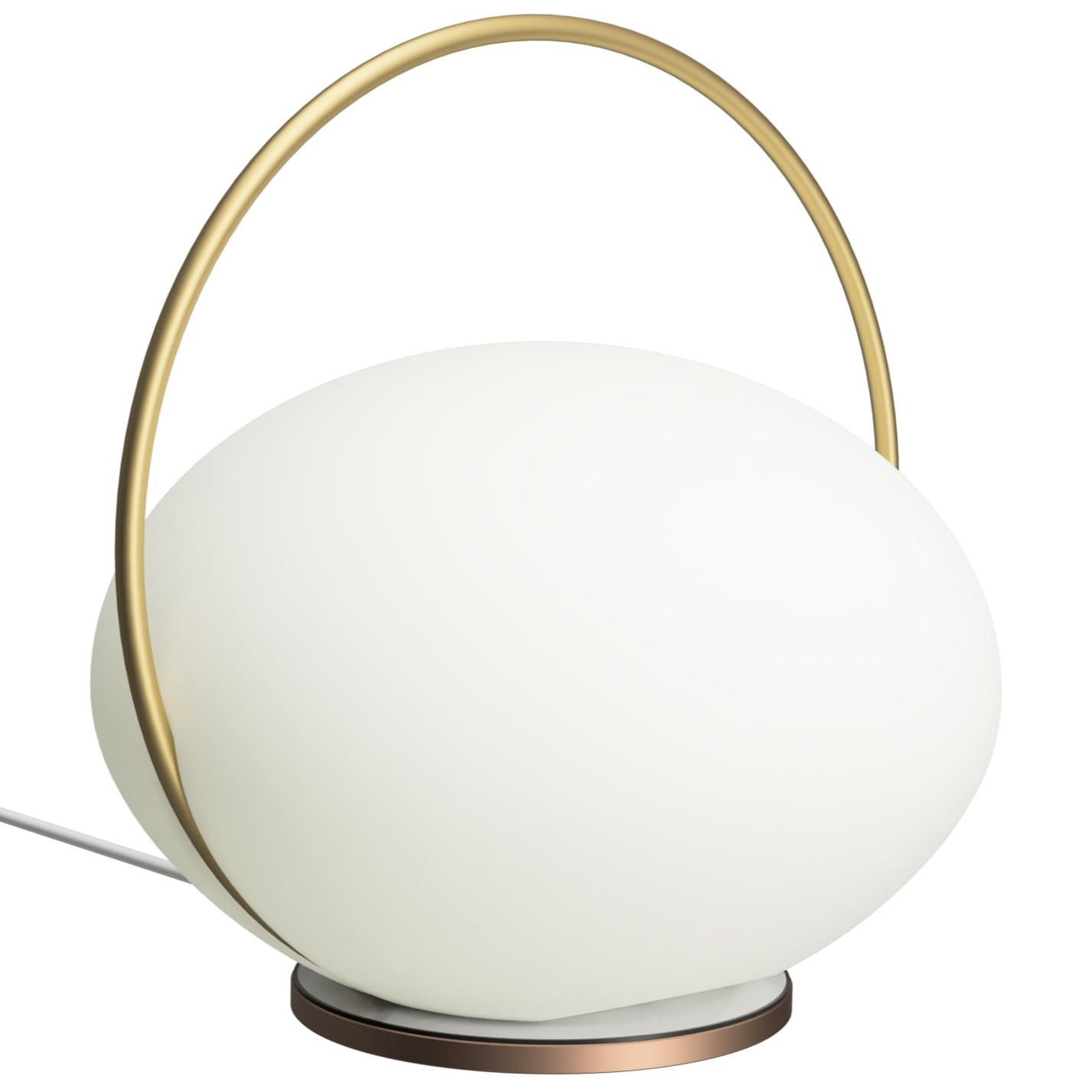 Draagbare tafellamp ORBIT 19 cm, goud, aluminum, Omvang