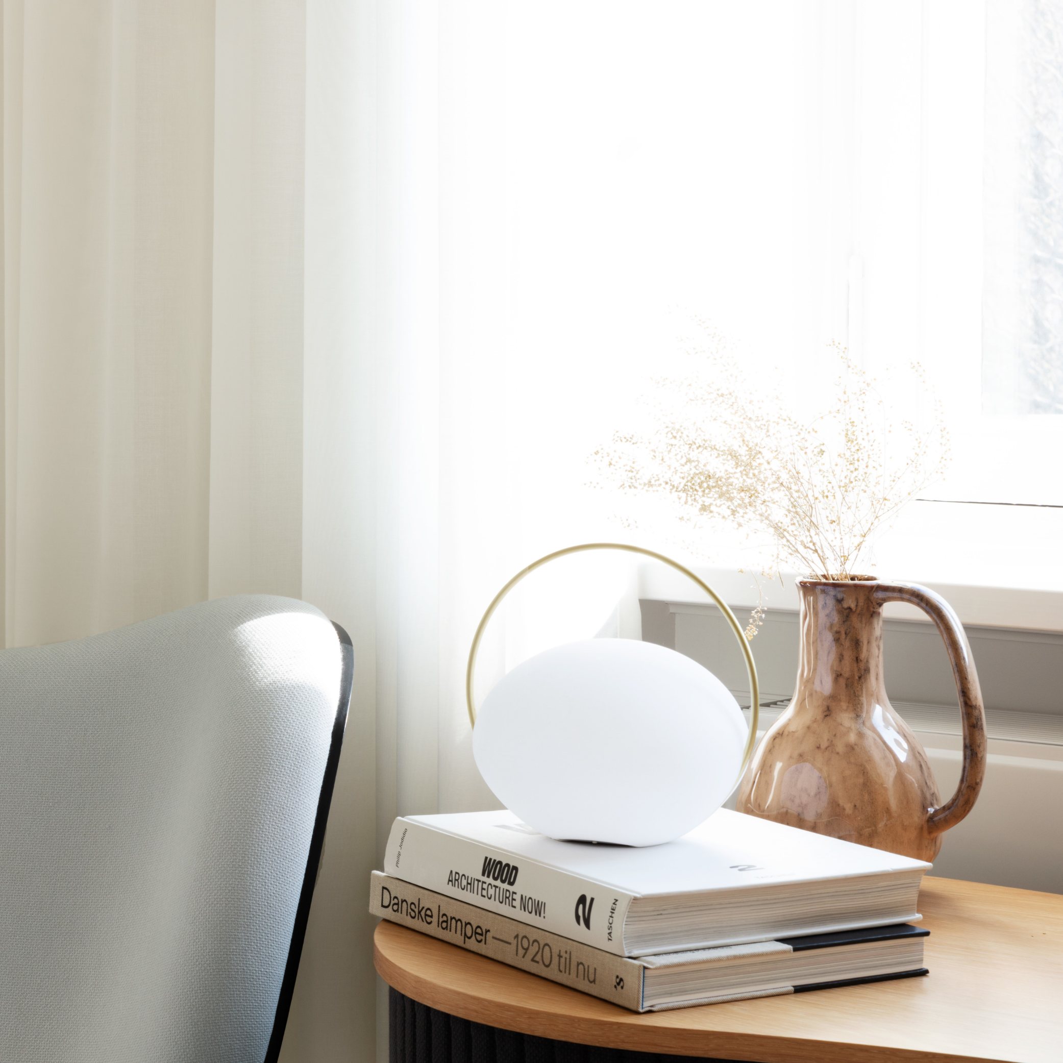 Draagbare tafellamp ORBIT 19 cm, goud, aluminum, Omvang