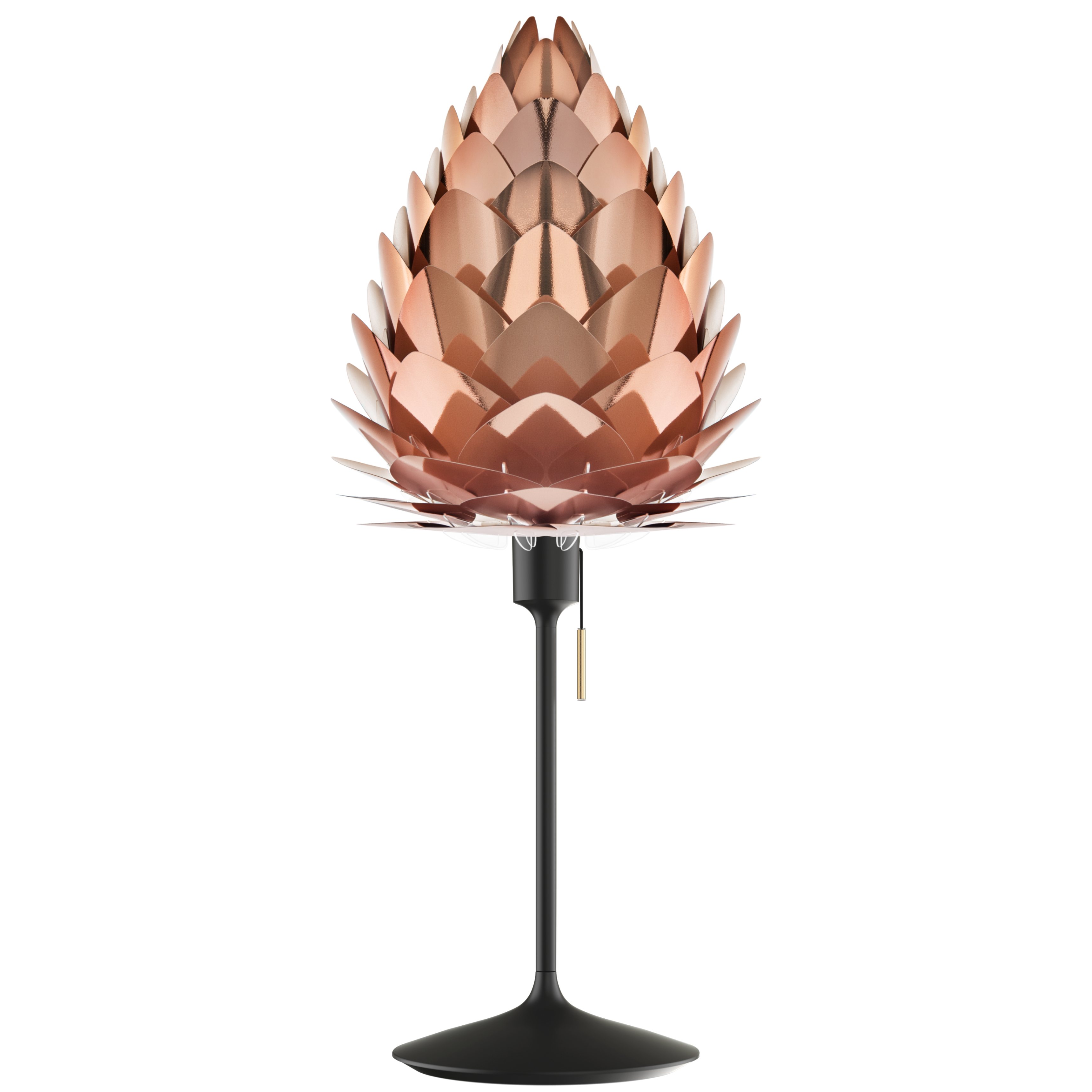 Bureaulamp SANTÉ 42 cm, zwart, aluminum, Omvang
