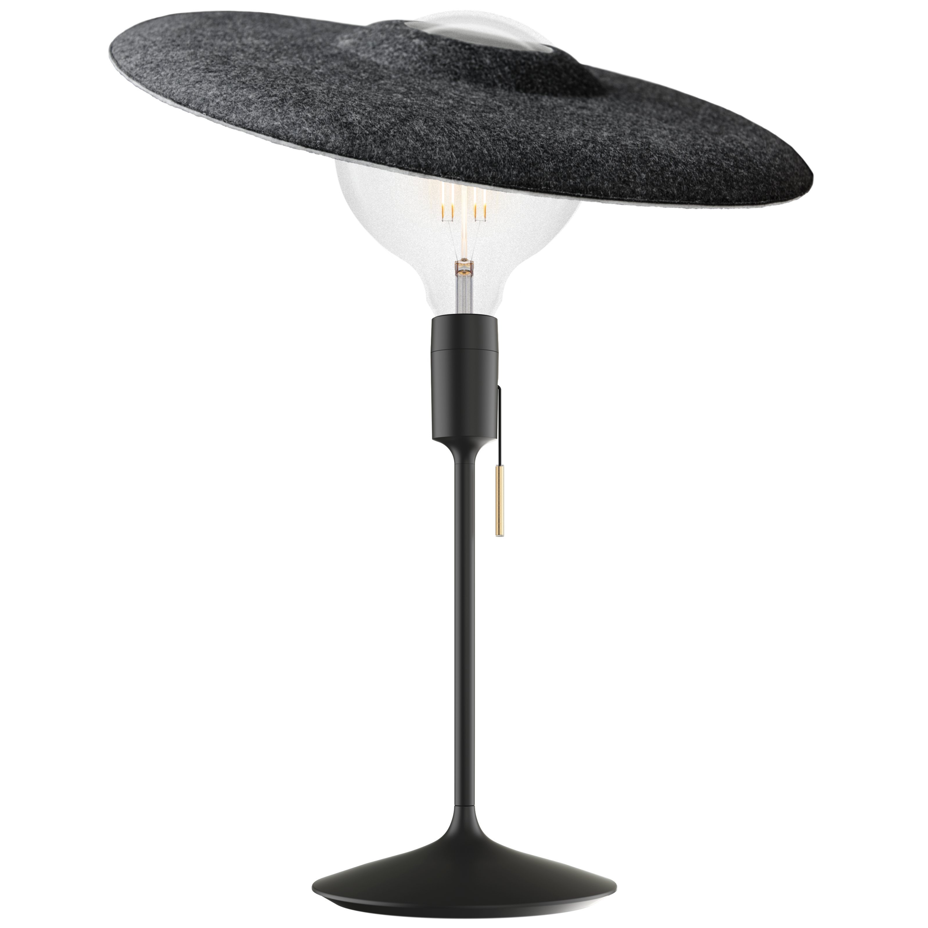Bureaulamp SANTÉ 42 cm, zwart, aluminum, Omvang