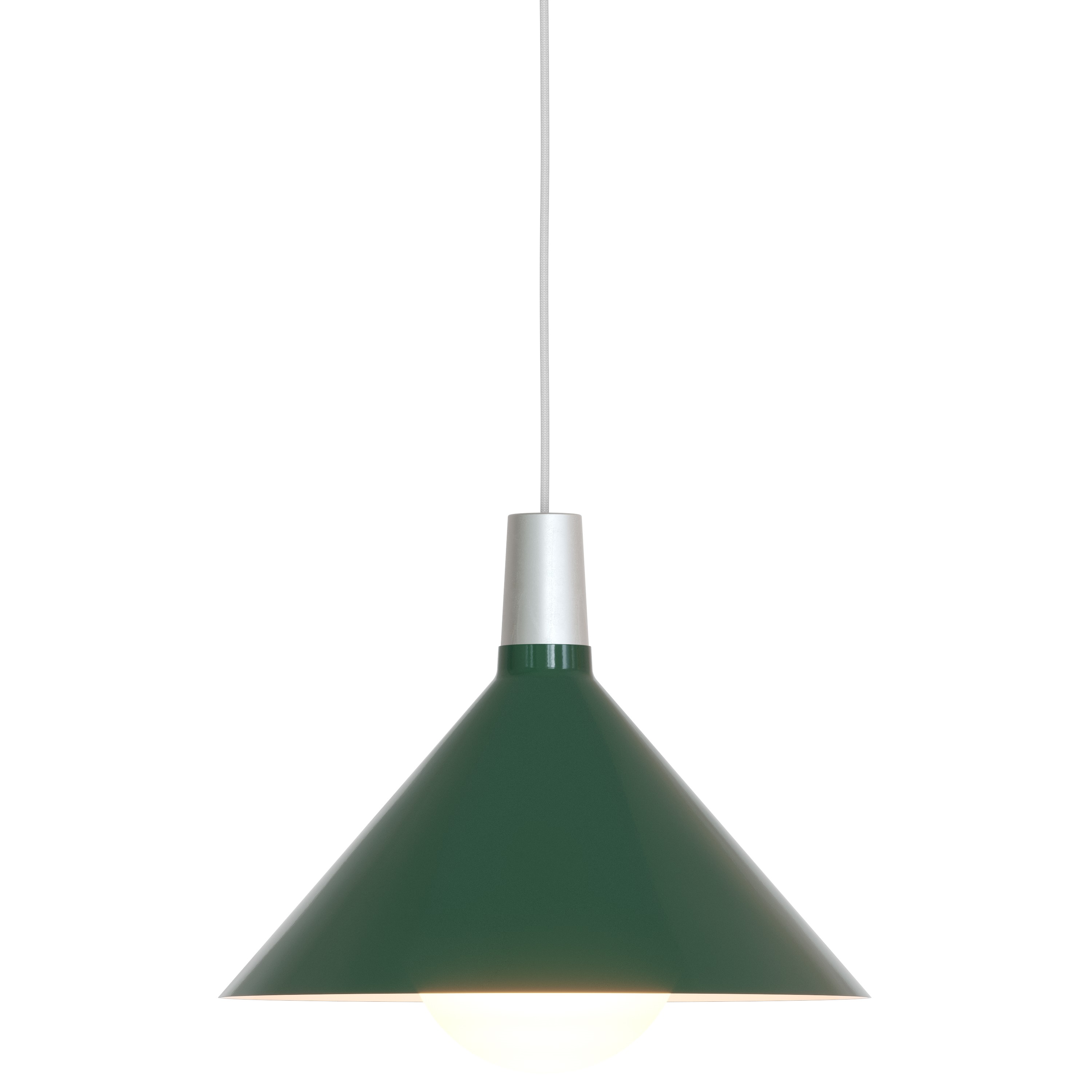 Hanglamp BOWER 35 cm, groen, aluminum, Tala