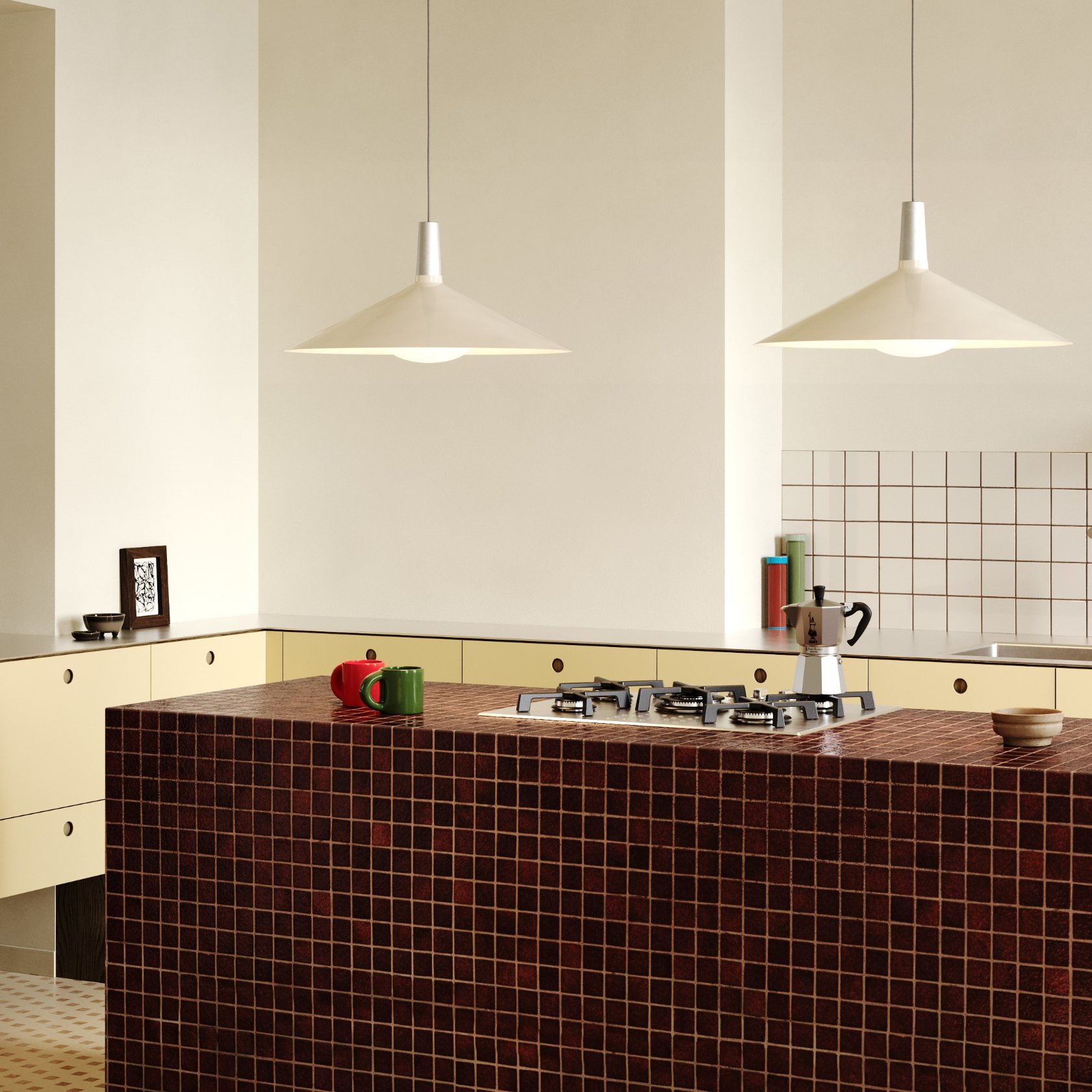 Hanglamp BOWER 60 cm, wit, aluminum, Tala