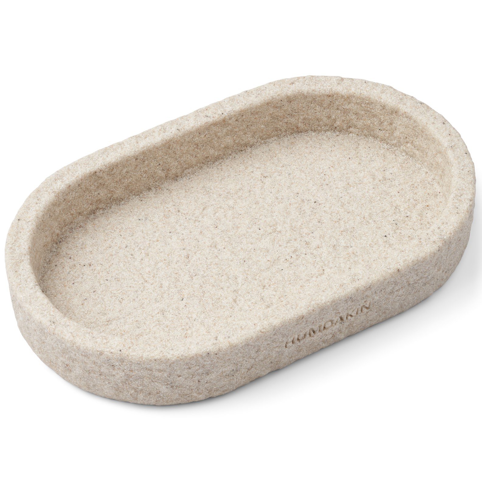 215549 dekorativni podnos 25 cm oval bila piskovec humdakin