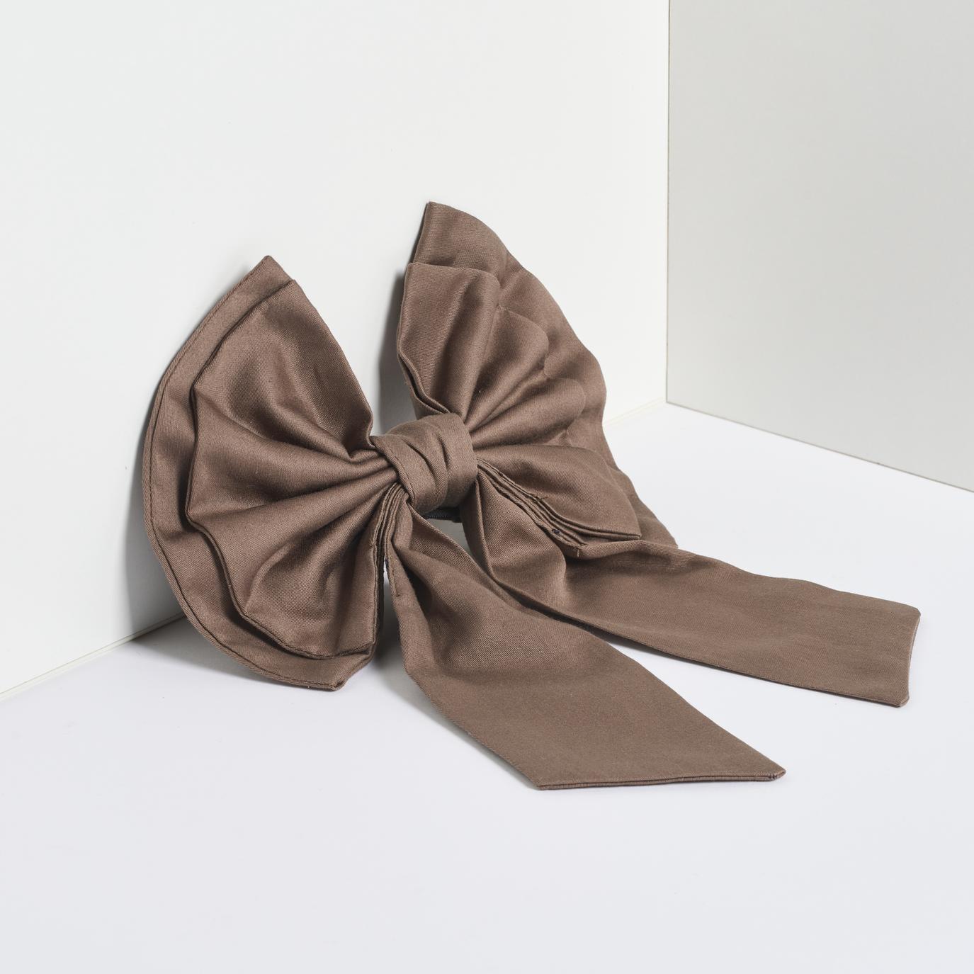 215567 3 vanocni dekorace bow tie hneda bavlna humdakin