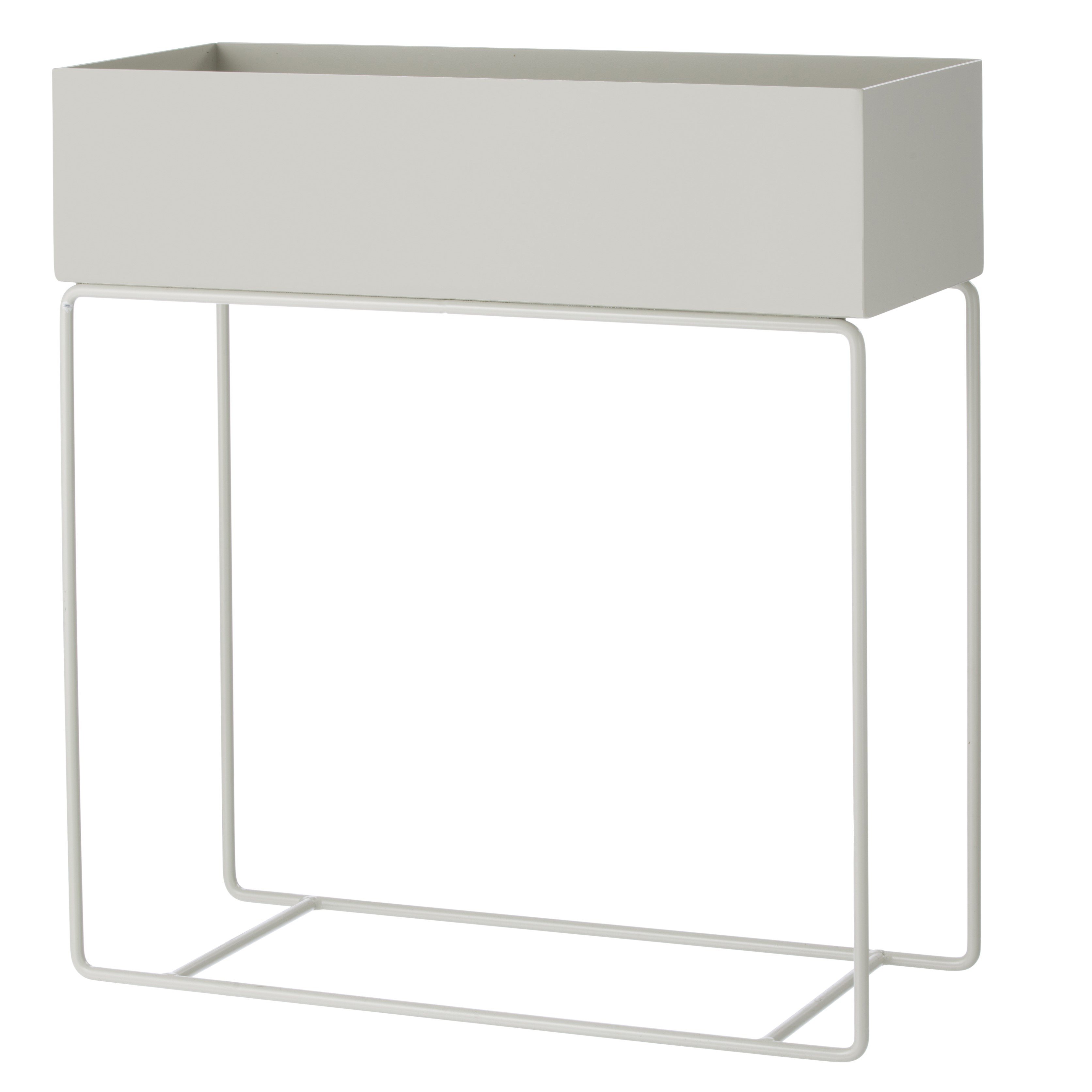 216935 6 kvetinac plant box 60 cm svetle seda zelezo ferm living