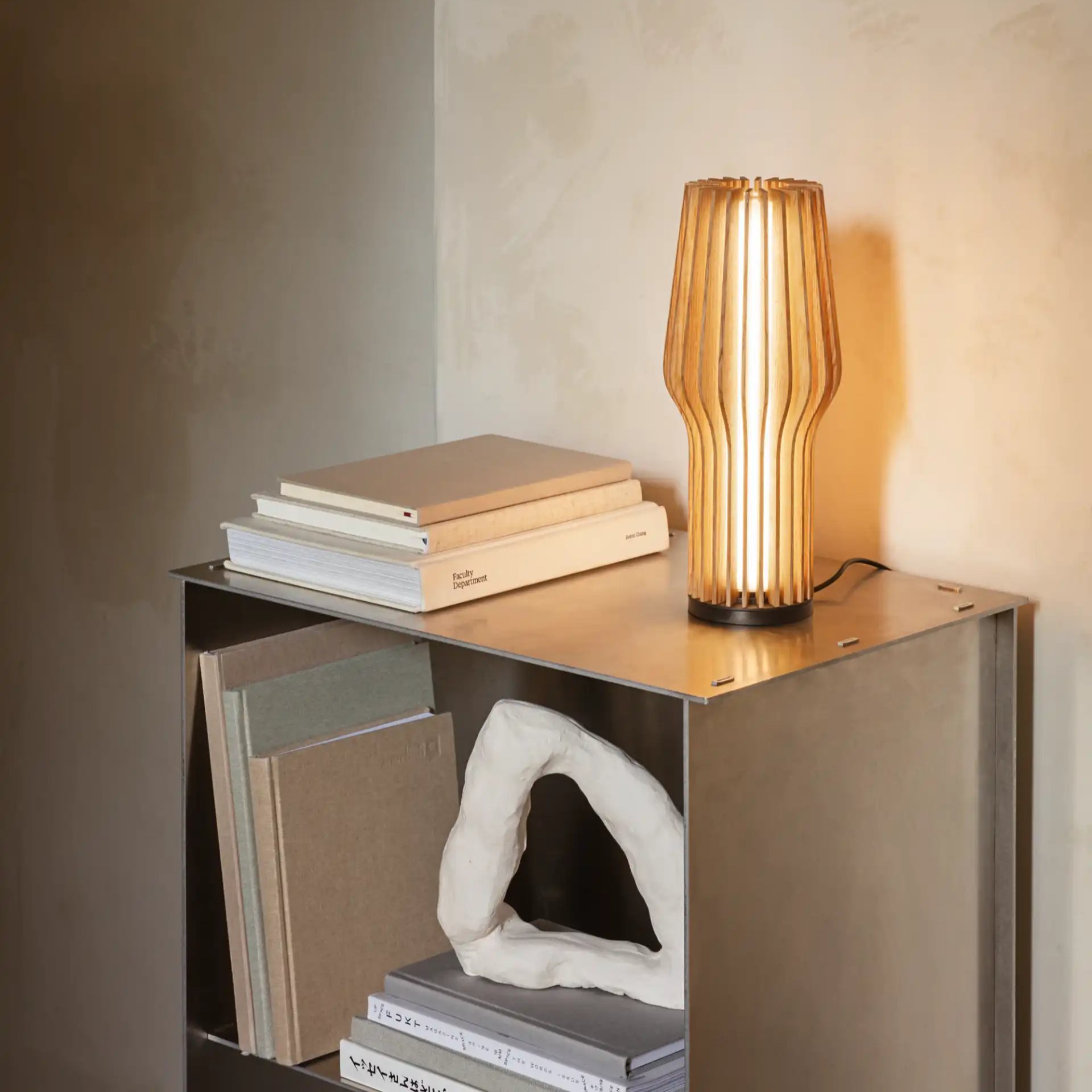 216953 3 prenosna stolni lampa radiant 28 cm led prirodni drevo eva solo