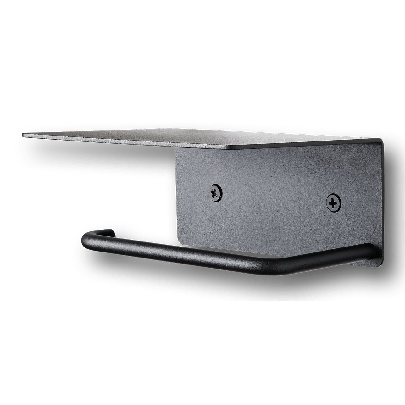 216887 1 drzak toaletniho papiru dora 14 cm cerna nerezova ocel ferm living