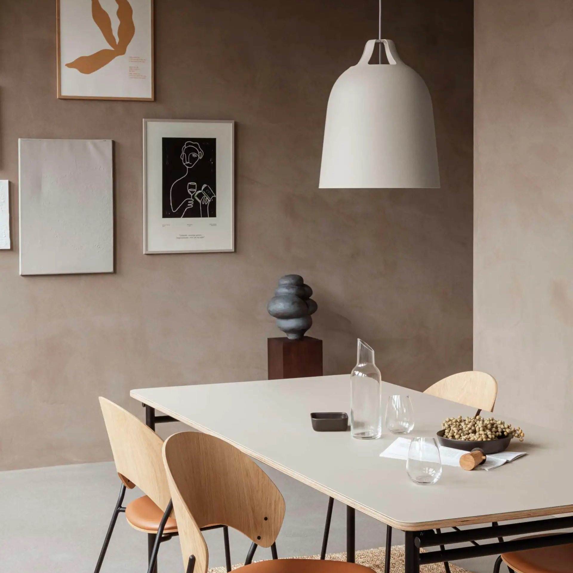217094 1 zavesna lampa clover 35 cm seda hlinik eva solo