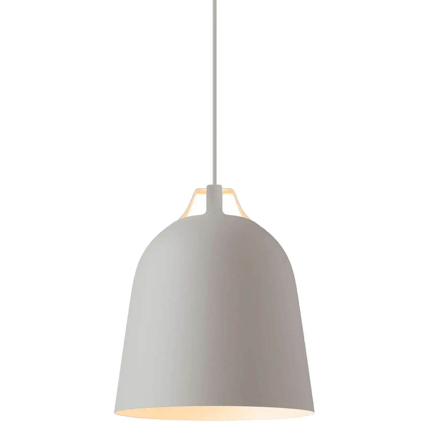 217085 2 zavesna lampa clover 29 cm seda hlinik eva solo