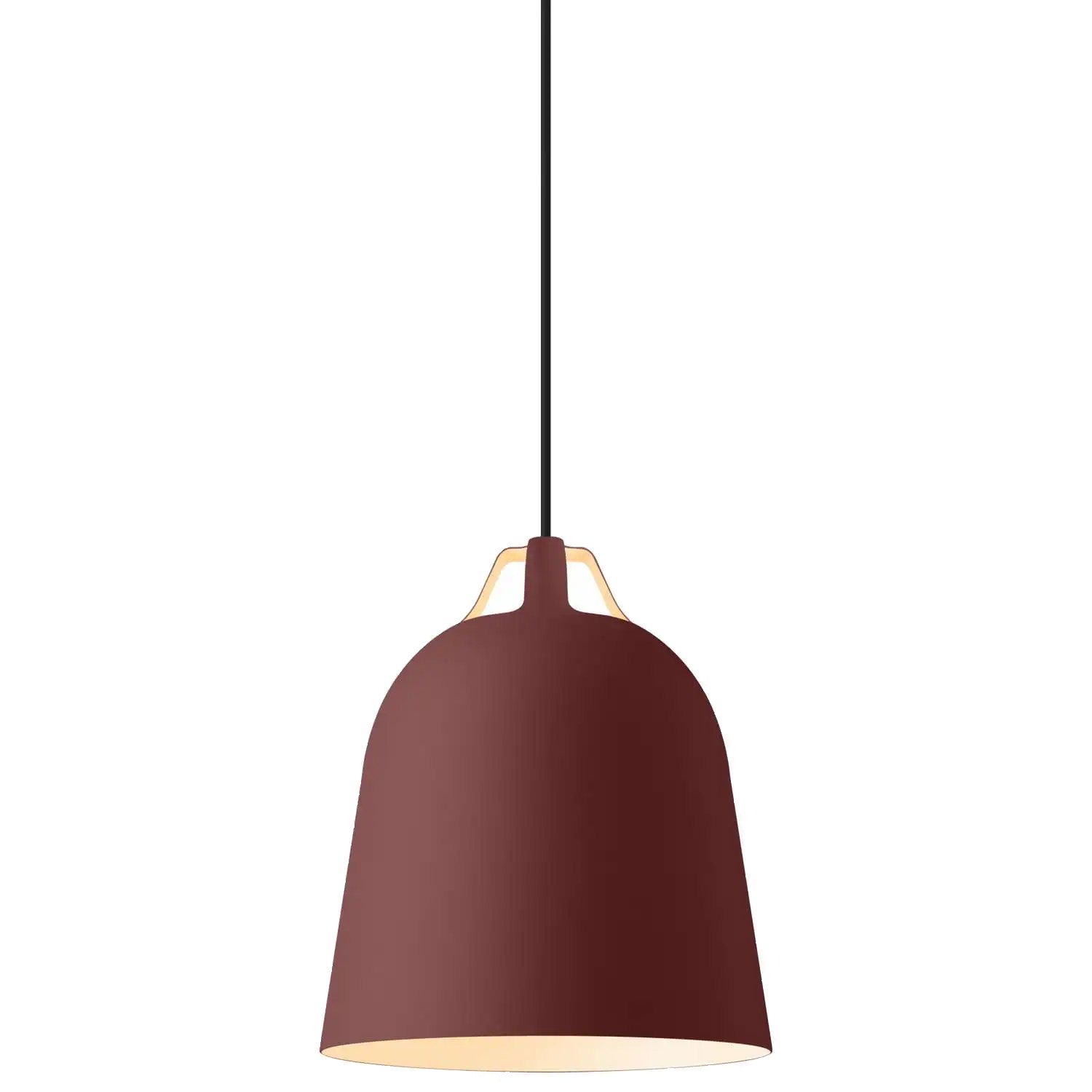 217058 4 zavesna lampa clover 21 cm burgundska hlinik eva solo