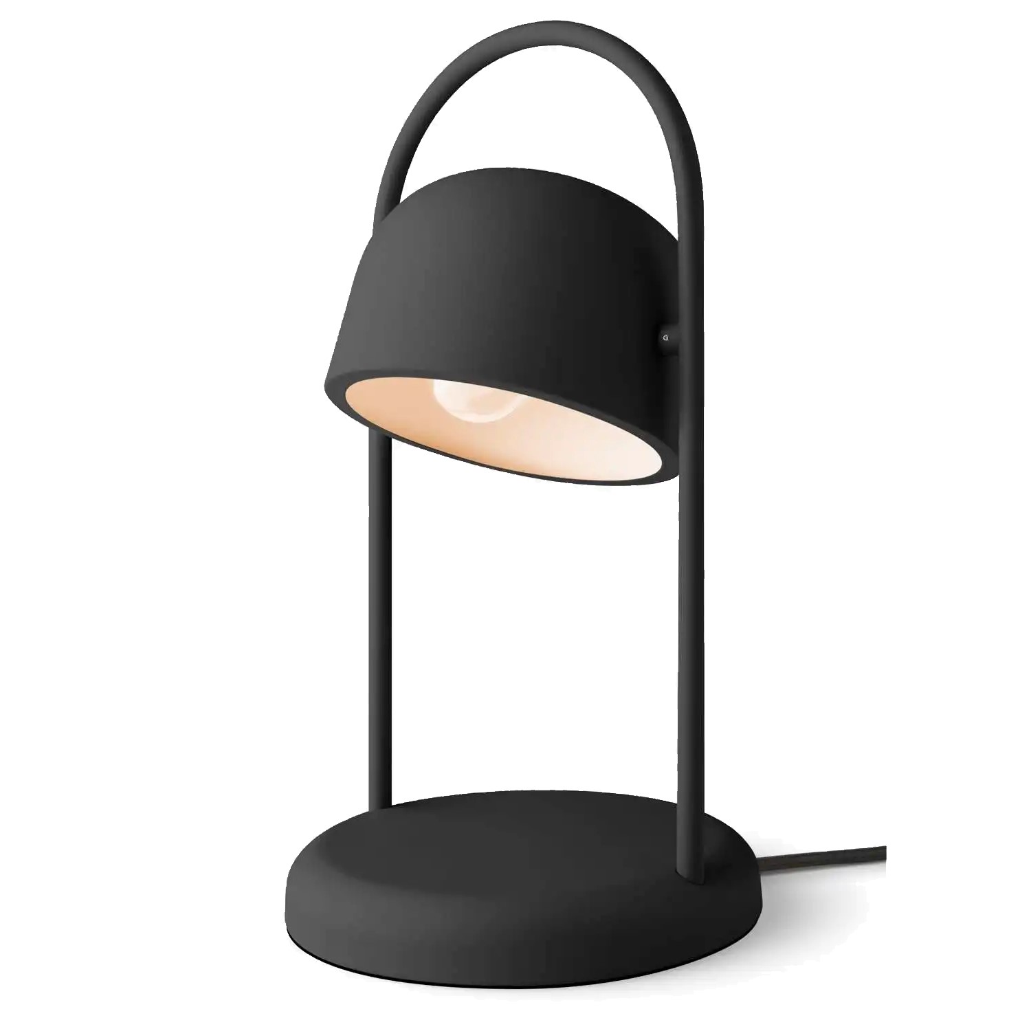 217064 5 stolni svitidlo quay 40 cm cerna ocel eva solo