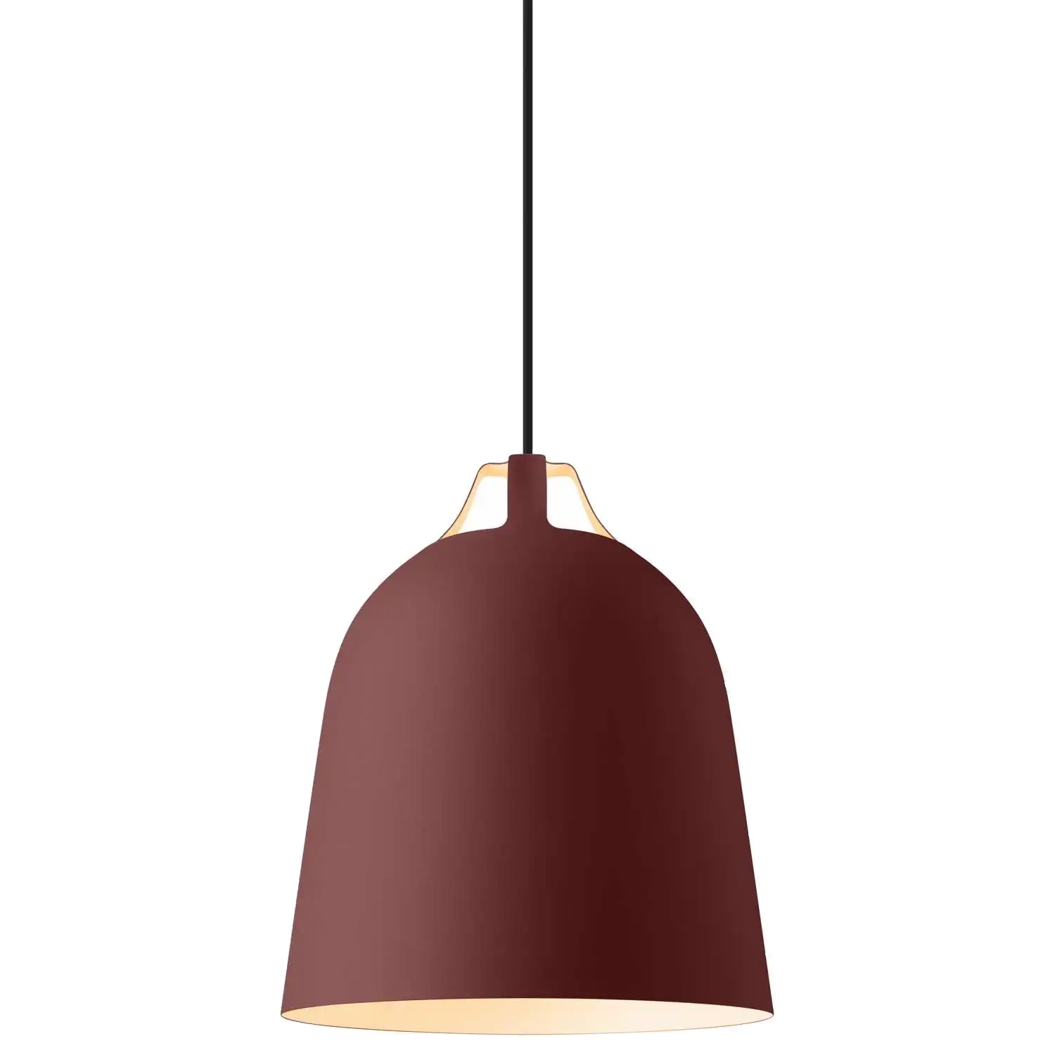 217097 5 zavesna lampa clover 29 cm burgundska hlinik eva solo