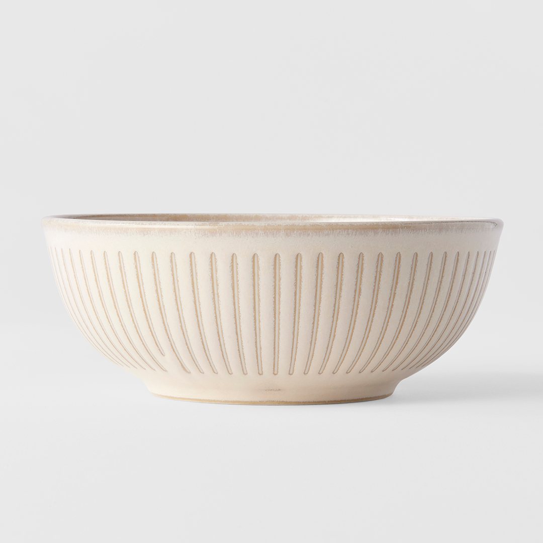 218795 1 jidelni misa ridged alabaster 16 cm bezova keramika mij