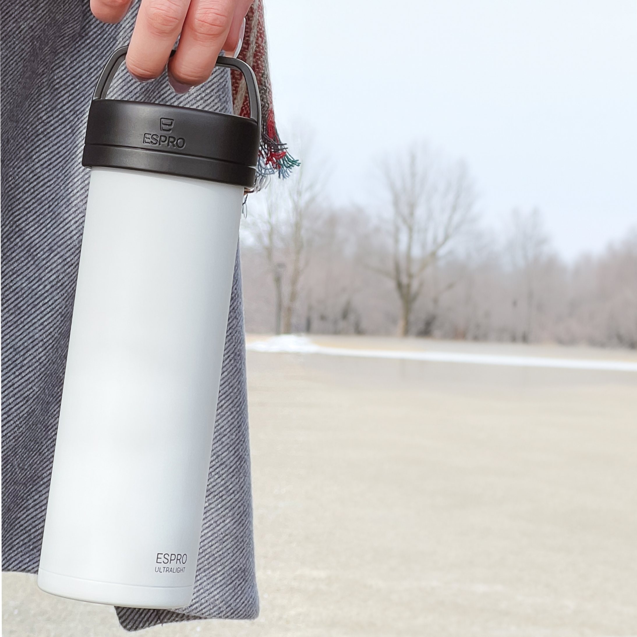 219122 9 french press kavovar ultralight press p0 470 ml stribrna brousena nerezova ocel espro