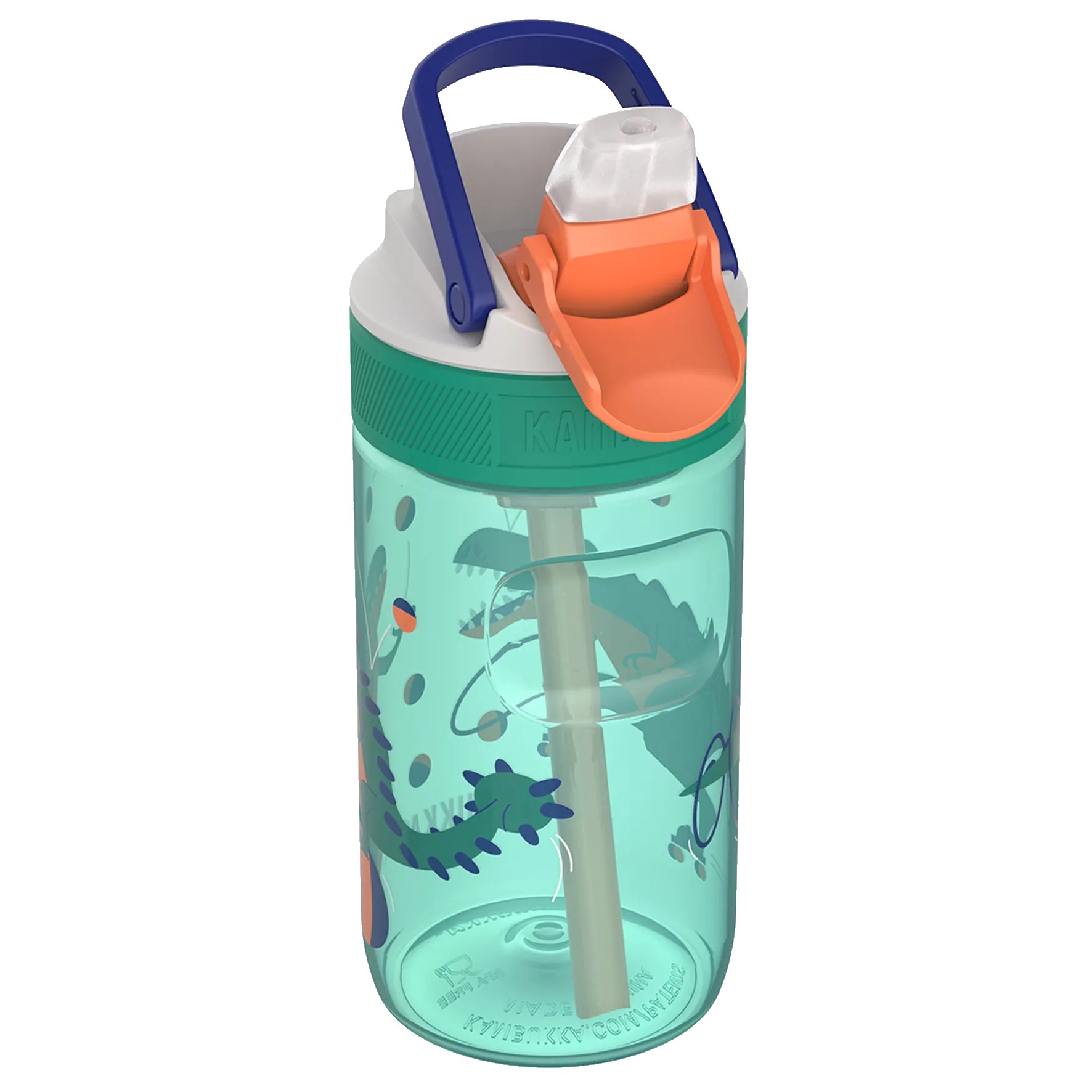 220574 3 lahev na vodu pro deti lagoon 400 ml juggling dino tritan kambukka