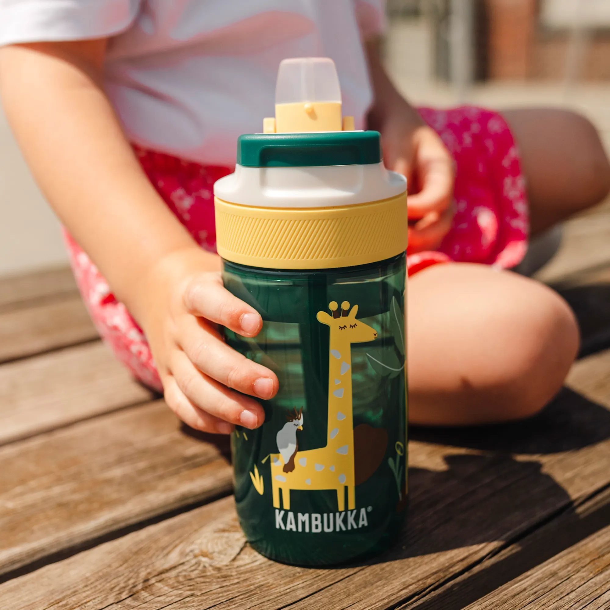 220589 2 lahev na vodu pro deti lagoon 400 ml safari jungle tritan kambukka