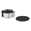 Onderzetter voor glazen LARETO, set van 6 stuks, zwart, Blomus