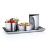 Multifunctioneel klein dienblad BASIC 13 x 22 cm, mat roestvrij staal, Blomus
