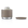 Badkameropberger ARA 10 cm, met deksel, taupe, Blomus