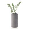 Vaas COLUNA M, 24 cm, donkergrijs, Polystone, Blomus