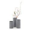Vaas COLUNA M, 24 cm, donkergrijs, Polystone, Blomus