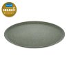 Plastic bord CONNECT, set van 4 stuks, 25,5 cm, asgrijs naturel, Koziol